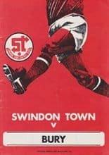 Swindon Town v Bury 19-Aug-1978