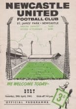 Newcastle United v Bury 20-Apr-1963