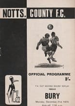 Notts County v Bury 21-Dec-1970