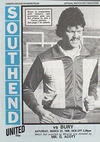 Southend United v Bury 23-Mar-1985