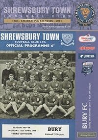 Shrewsbury Town v Bury 26-Dec-2010