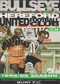 Hereford United v Bury 26-Aug-1995