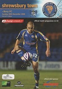 Shrewsbury Town v Bury 28-Dec-2008