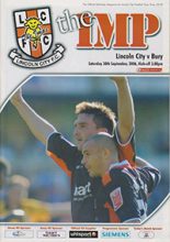 Lincoln City v Bury  30-Sep-2006