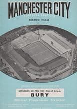 Manchester City v Bury 08-Feb-1964