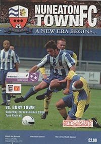 Nuneaton Town v Bury Town 20-Sep-2008