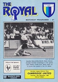Reading v Cambridge United 15-Sep-1990