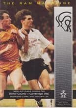 Derby County v Cambridge United 01-Apr-1992