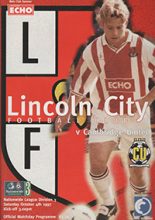 Lincoln City v Cambridge United 04-Oct-1997