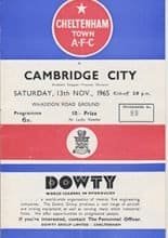 Cheltenham Town v Cambridge City 13-Nov-1965