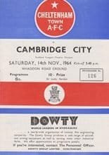 Cheltenham Town v Cambridge City 14-Nov-1964
