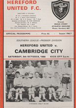 Hereford United v Cambridge City 08-Oct-1966