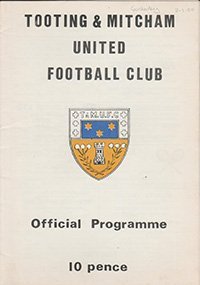 Tooting & Mitcham United v Camberley Town 08-Mar-1980
