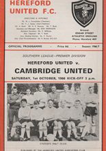 Hereford United v Cambridge United 01-Oct-1966