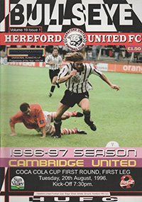 Hereford United v Cambridge United 20-Aug-1996