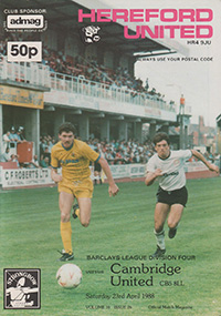 Hereford United v Cambridge United 23-Apr-1988