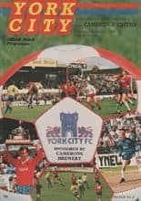 York City v Cambridge United 07-Oct-1989