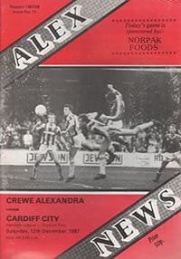 Crewe Alexandra v Cardiff City 12-Dec-1987