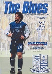 Southend United v Cardiff City 13-Jan-2001