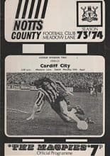 Notts County v Cardiff City 15-Apr-1974