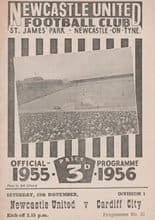 Newcastle United v Cardiff City 19-Nov-1955