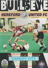 Hereford United v Cardiff City 26-Nov-1995