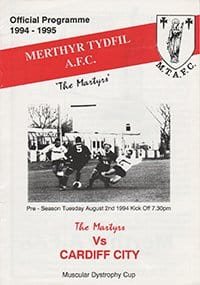 Merthyr Tydfil v Cardiff City 02-Aug-1994