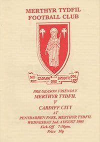 Merthyr Tydfil v Cardiff City 02-Aug-1995