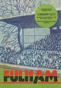 Fulham v Cardiff City 31-Oct-1983