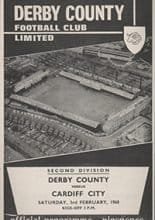 Derby County v Cardiff City 03-Feb-1968
