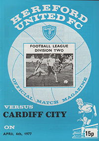 Hereford United v Cardiff City 06-Apr-1977