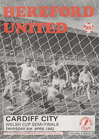 Hereford United v Cardiff City 08-Apr-1982