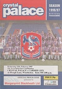 Crystal Palace Reserves v Cardiff City Reserves 12-Feb-1997