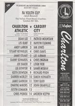 Charlton Athletic Yth v Cardiff City Yth 29-Nov-1994