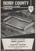 Derby County v Carlisle United 18-Nov-1967