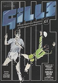 Gillingham v Carlisle United 02-Oct-1990