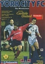 York City v Carlisle United 30-Jan-2001