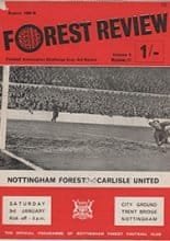 Nottingham Forest v Carlisle United 03-Jan-1970