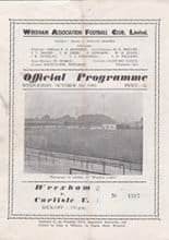 Wrexham v Carlisle United 05-Oct-1960