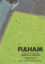 Fulham v Carlisle United 08-Apr-1986