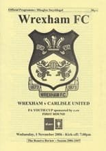 Wrexham Youth v Carlisle United Youth 01-Nov-2006