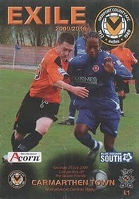 Newport County v Carmarthen Town 25-Jul-2009