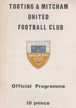 Tooting & Mitcham United v Carshalton Athletic 29-Oct-1979