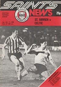 St Mirren v Glasgow Celtic 11-Oct-1980