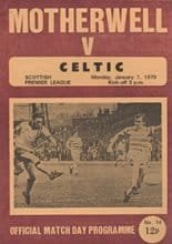 Motherwell v Glasgow Celtic 01-Jan-1979