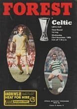 Nottingham Forest v Glasgow Celtic 23-Nov-1983