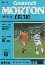 Greenock Morton v Glasgow Celtic 28-Feb-1981