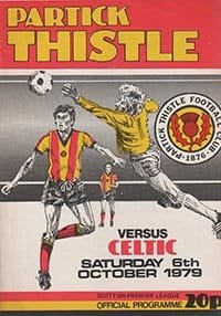 Partick Thistle v Glasgow Celtic 06-Oct-1979