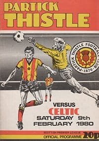 Partick Thistle v Glasgow Celtic 09-Feb-1980