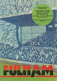 Fulham v Charlton Athletic 10-Dec-1983